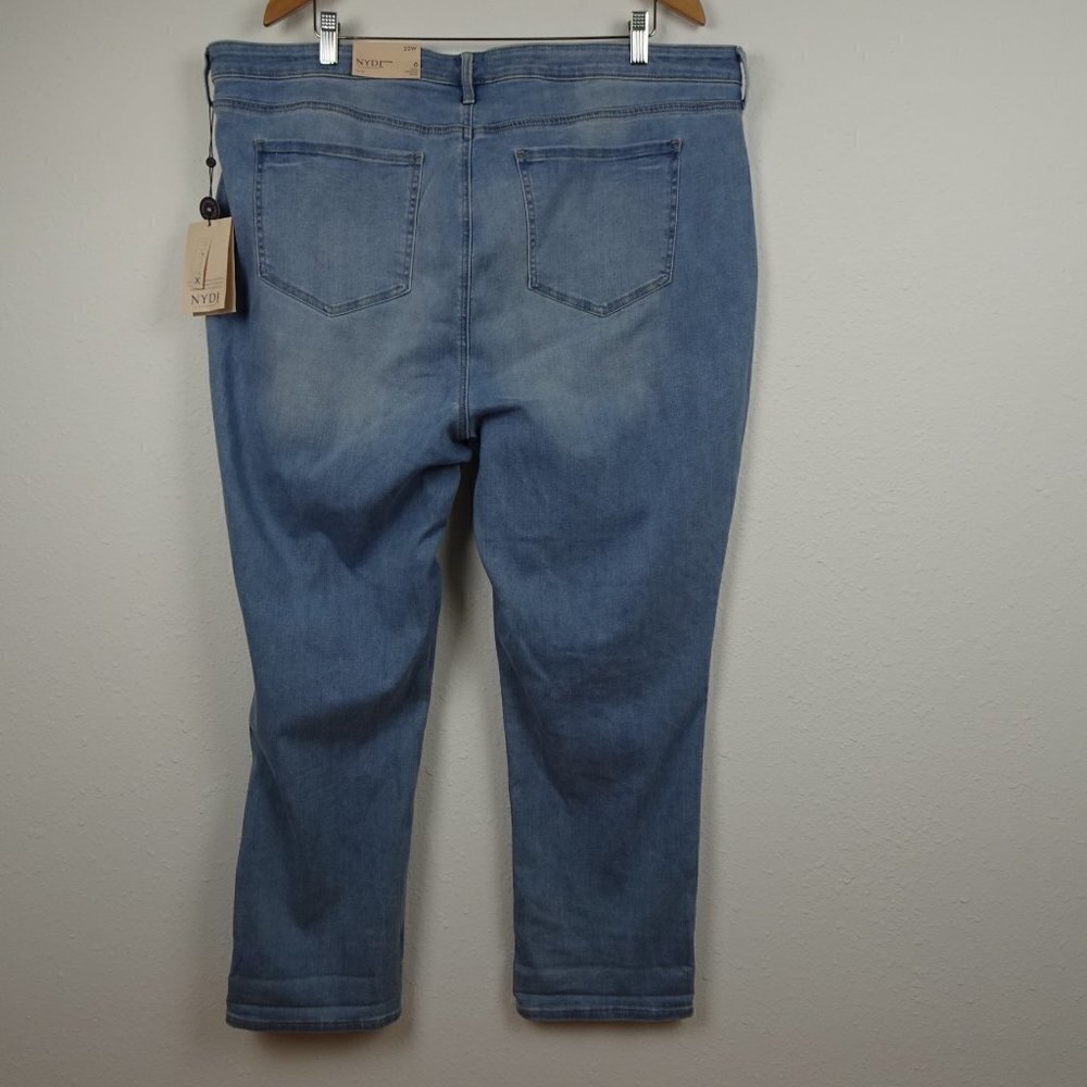 NYDJ Sheri Slim Ankle Jeans Women's Plus Size 22W Blue Stretch Denim - Picture 5 of 12